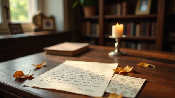Lettre de condoléances pour la famille d’un cousin : idées et modèles pour exprimer vos soutien